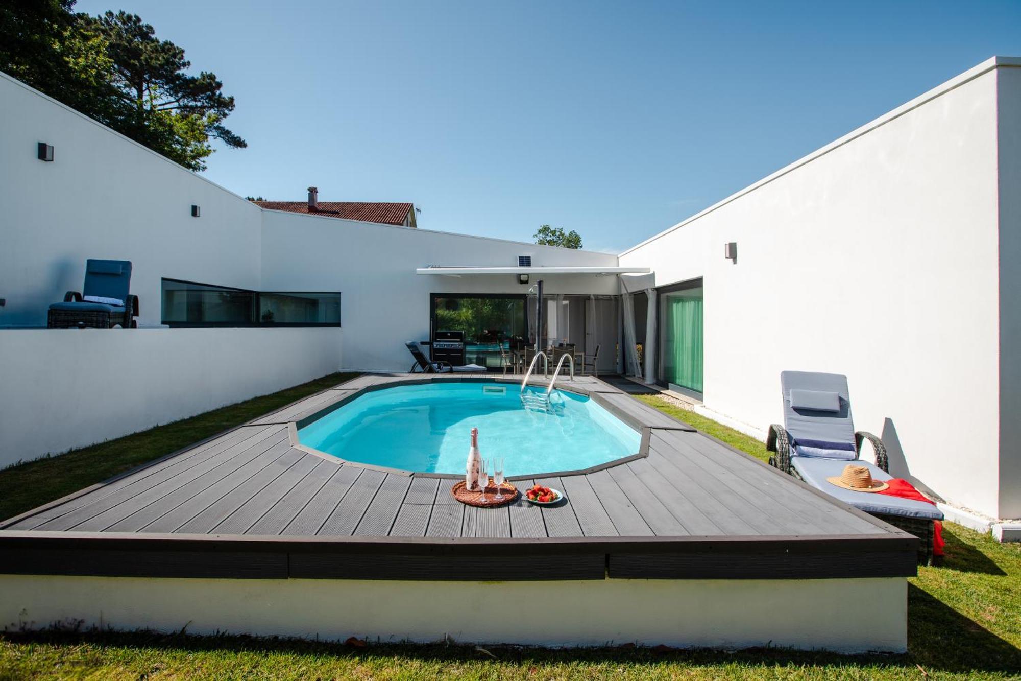 Villa Con Piscina Y Jardin, Santiago De Compostela Teo Bagian luar foto