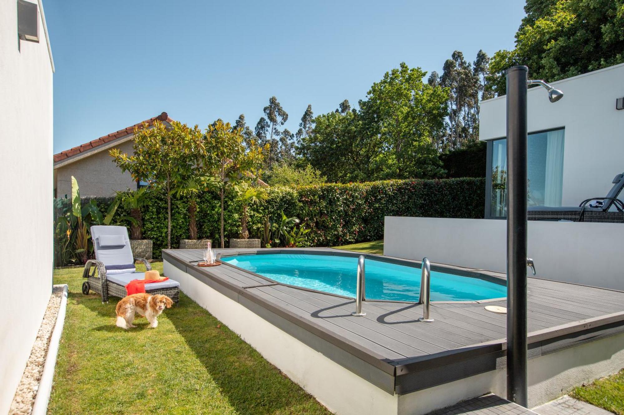 Villa Con Piscina Y Jardin, Santiago De Compostela Teo Bagian luar foto